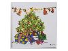 Zielscheibe Weihnachtsbaum 14 x 14 cm farbig 100 Stück