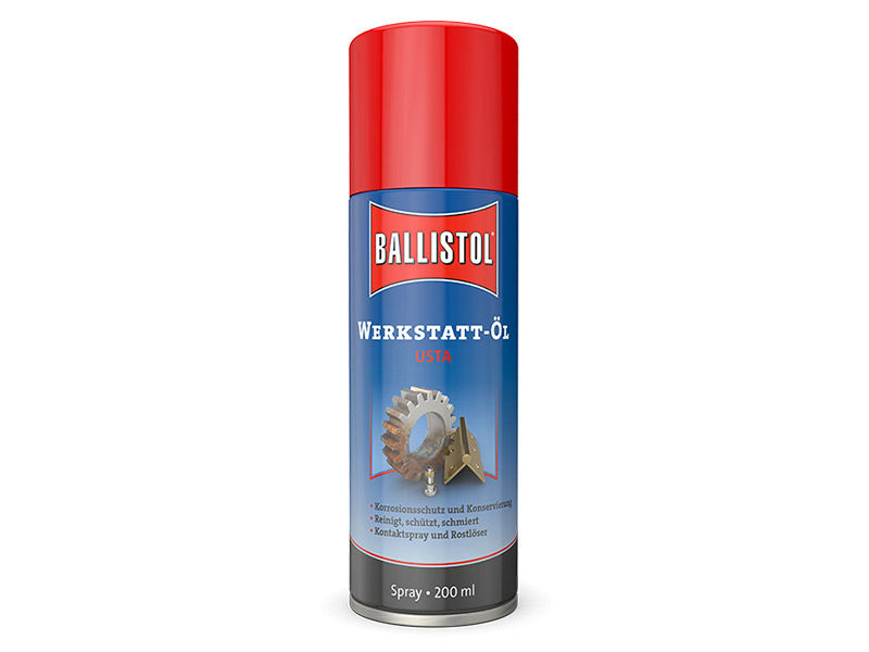 Ballistol Usta Werkstatt-Öl Spray kriechfreudiges Universalöl Inhalt 200 ml