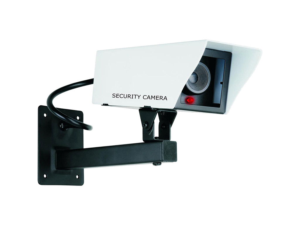 Kamera-Attrappe Security Camera Dummy Metall 25 x 14 x 6 cm inklusive LED