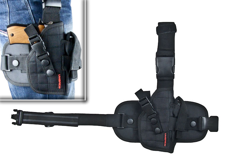 201246 Swiss Arms Holster Oberschenkelholster aus Cordura mit Magazintasche 