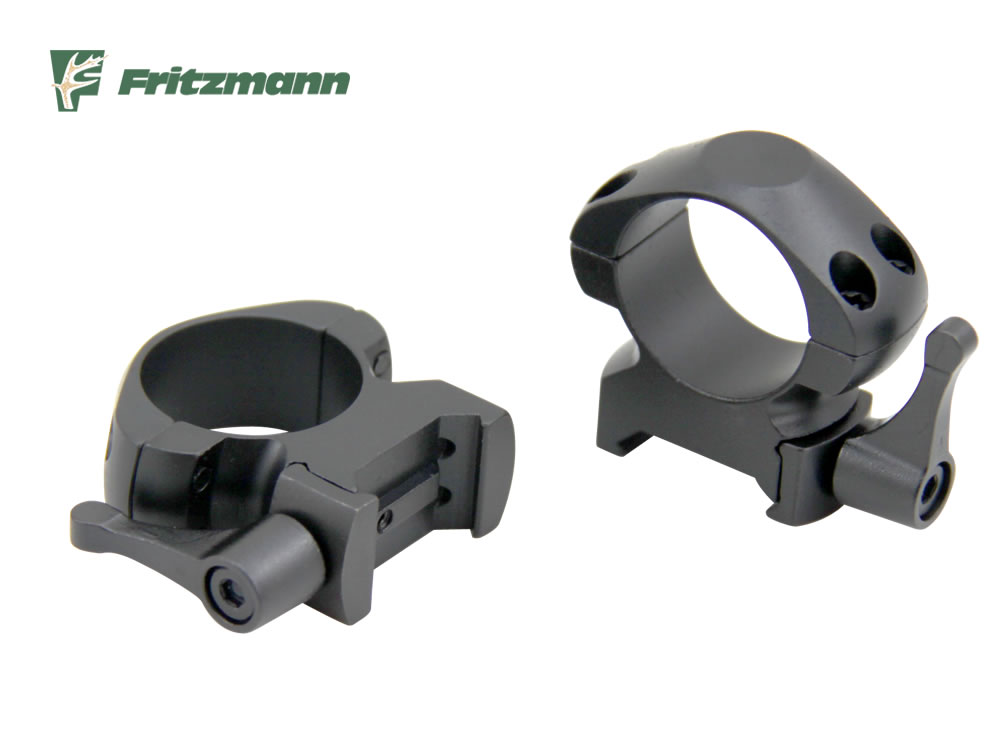 FRITZMANN Schnellspann-Stahlmontage, zweiteilig, 1 Zoll, Weaver, 9 mm medium