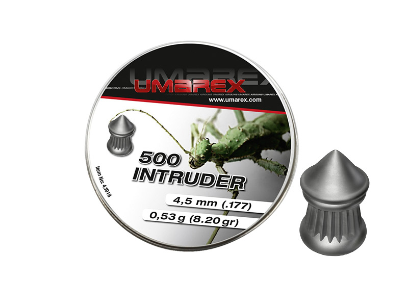 Spitzkopf Diabolos Umarex Intruder Kaliber 4,5 mm 0,53 g geriffelt spezial 500 Stück
