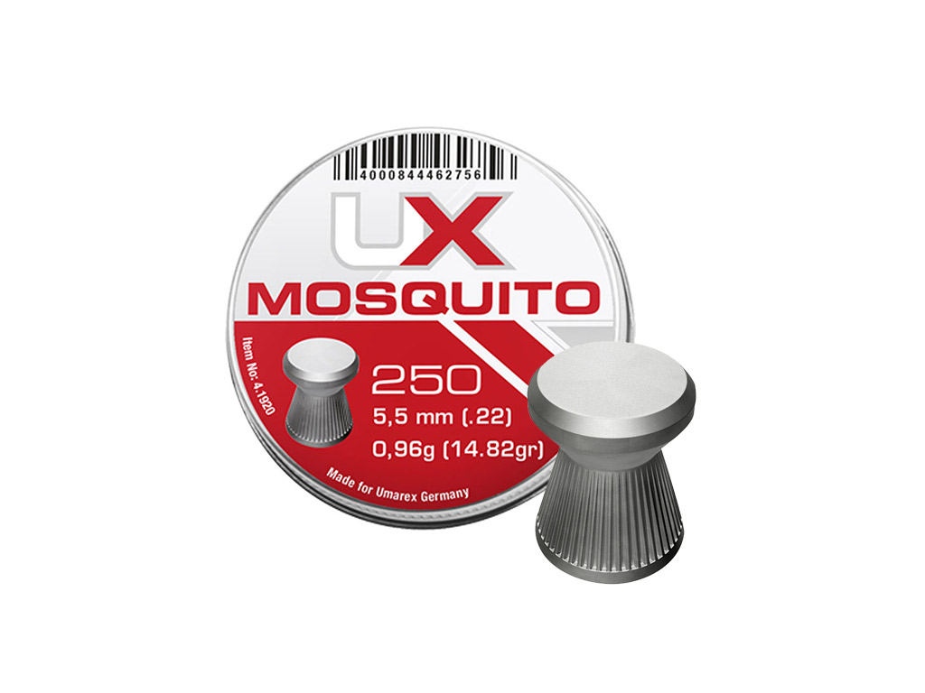 Flachkopf Diabolos Umarex Mosquito Kaliber 5,5 mm 0,96 g geriffelt 250 Stück