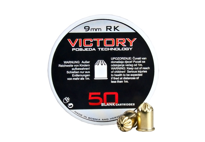 Platzpatronen Victory Nitro Kaliber 9 mm R.K. für Revolver 50 Stück (P18)