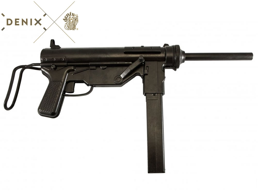 DENIX Deko Machinenpistole M3 Grease Gun, USA 1942, 2. Weltkrieg, 59 cm