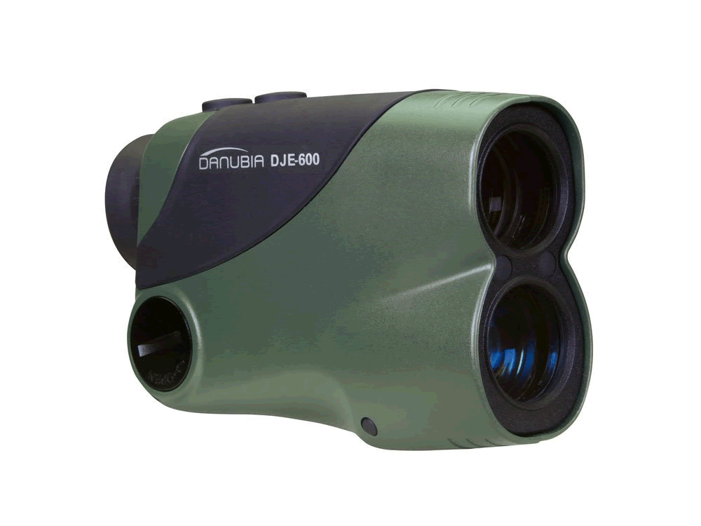 DANUBIA Entfernungsmesser Laser Range Finder DJE-600, bis 600 m, 6x25, grün