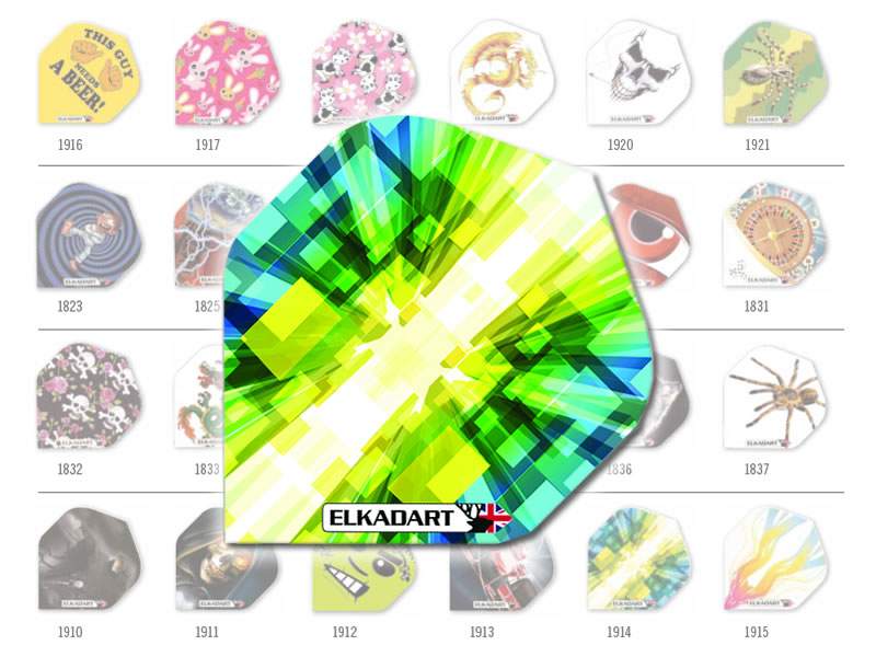 Elkadart Flights Prism Diamond Form 3 Stück