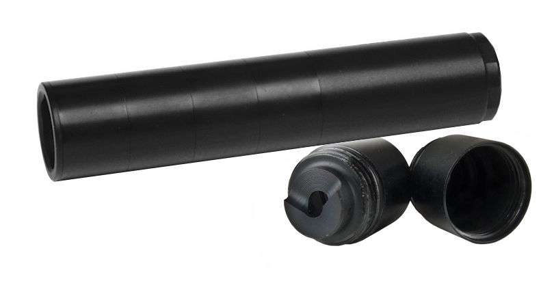 Schalldämpfer A-TEC CMM 1/2″-28 UNEF Länge verstellbar Kaliber 4,5 - 5,5 mm für F- Luftdruckwaffen (P18)