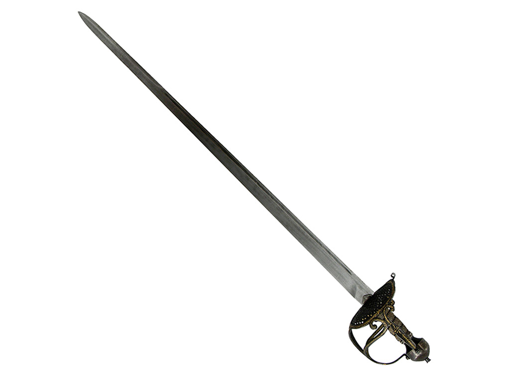 Schwert Oliver Cromwell, Englische Geschichte, Klinge ca. 83 cm, Karbonstahl, inkl. Scheide (P18)