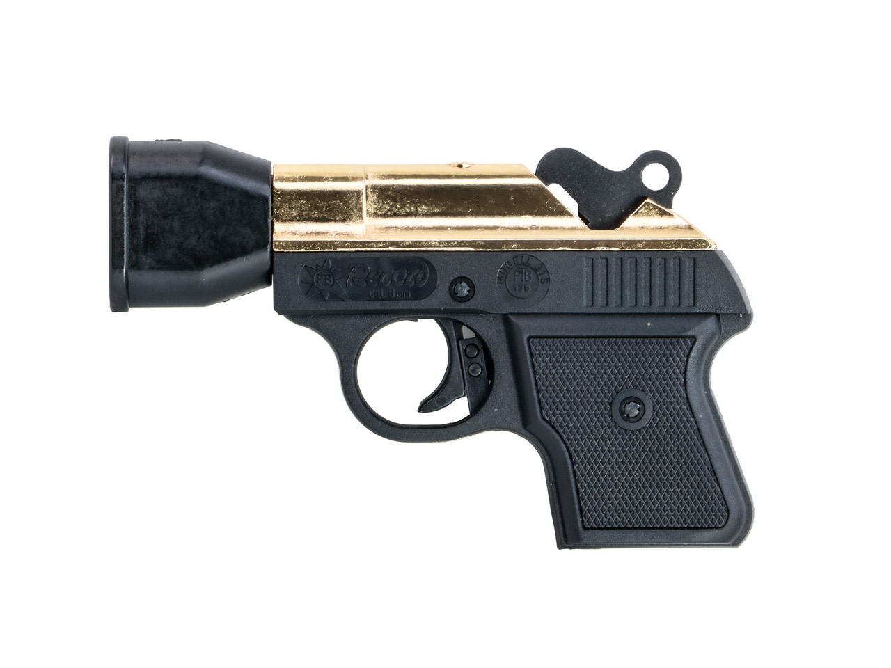 Schreckschuss Pistole Record B1S Gold schwarz gold Kaliber 6 mm Flobert K. (P18)