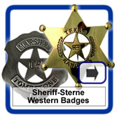 Sheriff Sterne | Western Badges | Texas Ranger| US Marshal |  Anstecker