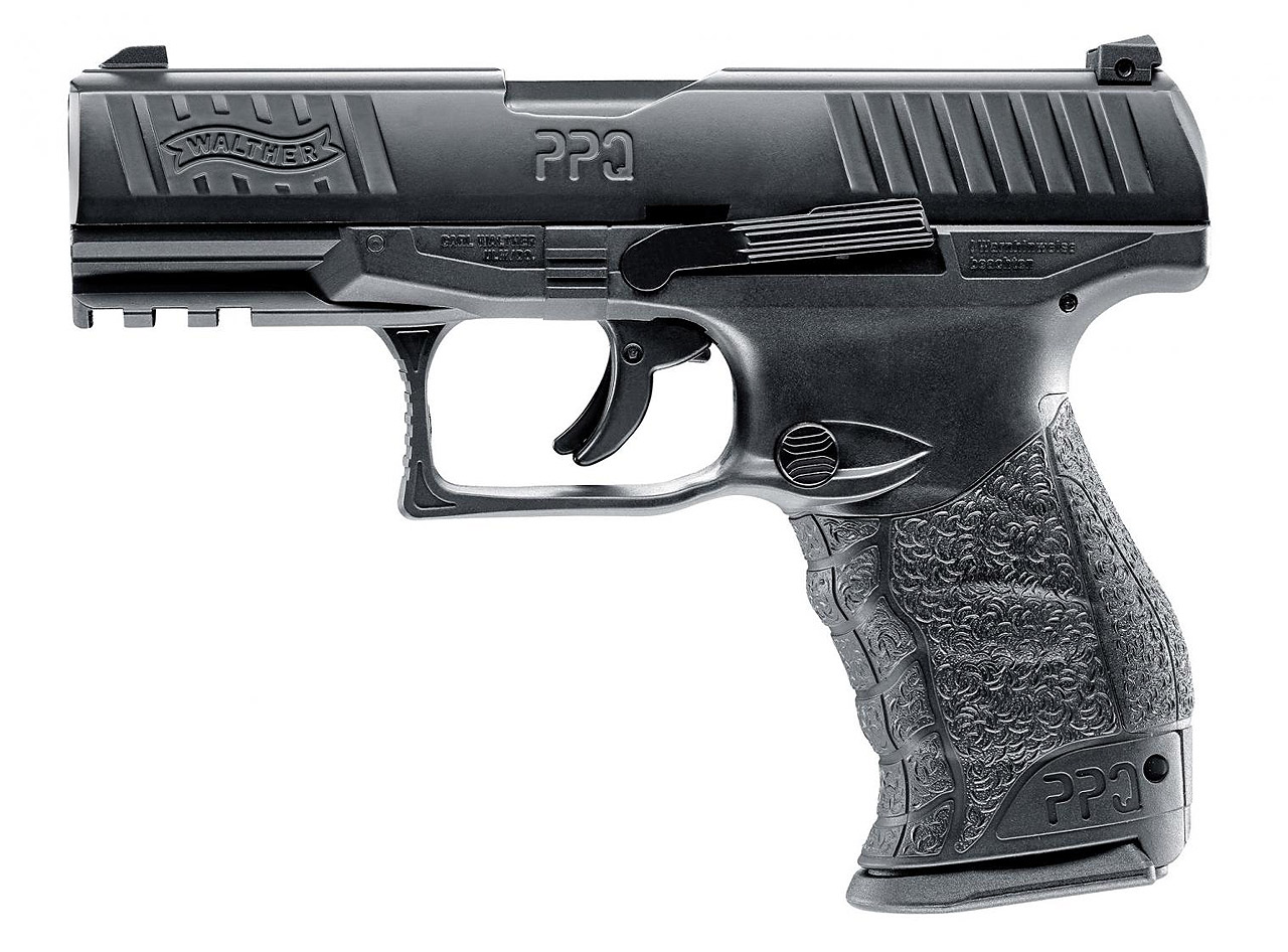 CO2 Pistole RAM Markierer Walther PPQ M2 T4E schwarz für Gummi-, Pfeffer- und Farbkugeln Kaliber .43 (P18)