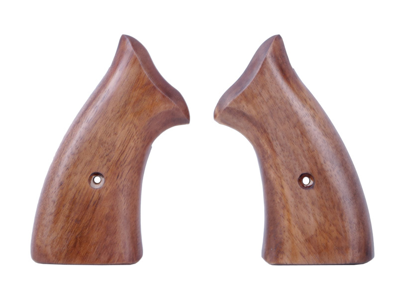 Holzgriffschalen für Schreckschuss Revolver Zoraki R1 R2 Ekol Viper und Röhm RG 89 schmal Holz glatt