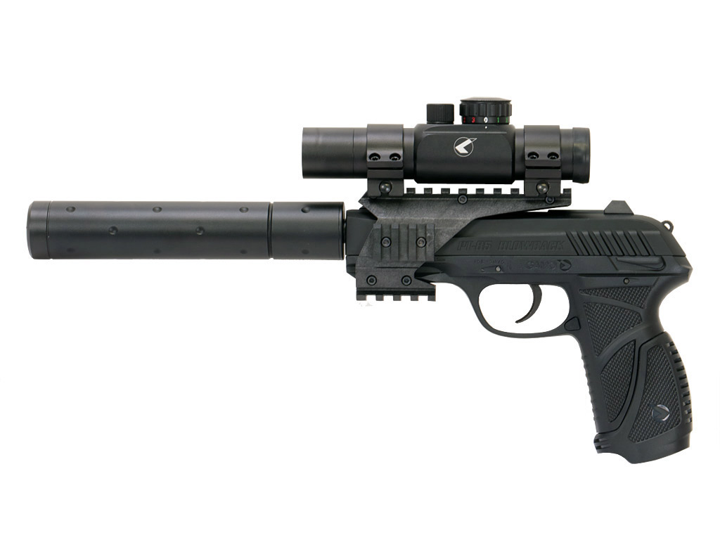 CO2 Pistole Gamo PT-85 Blowback Socom Kaliber 4,5 mm Diabolo (P18)<b>+ Leuchtpunktvisier</b>