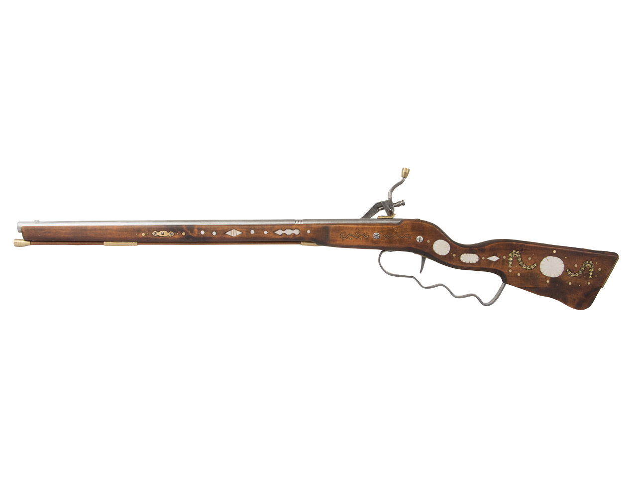 Einzelstück handgefertigtes Deko Radschloss Vorderladergewehr Länge 110 cm