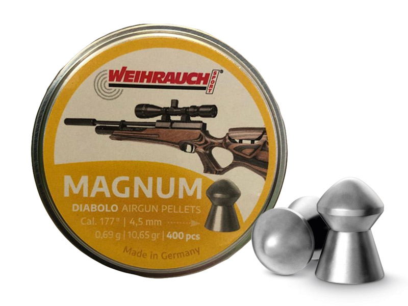 Rundkopf Diabolos Weihrauch Magnum Kaliber 4,51 mm 0,69 g glatt 400 Stück