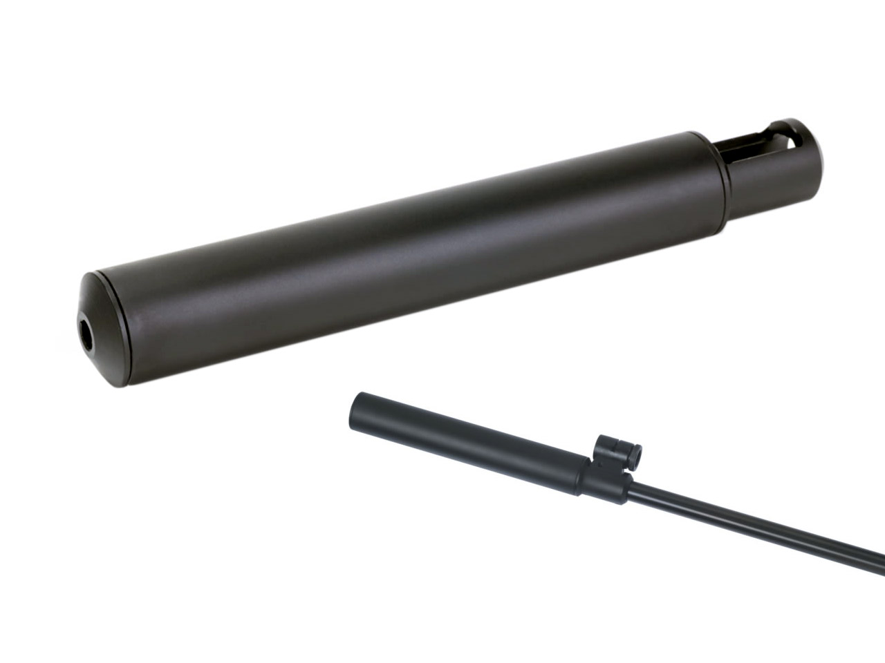 Schalldämpfer Weihrauch aufsteckbar Laufdurchmesser 15 mm für Luftgewehr Weihrauch HW30 HW35 HW50 Kaliber 6,35 mm (P18)
