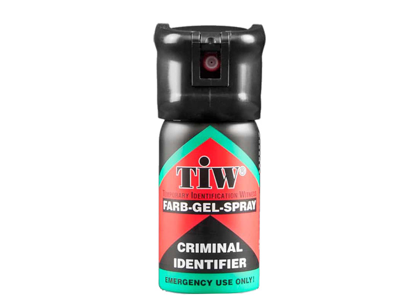 Farb-Gel Spray TIW mit Filp Top Kappe Criminal Identifier rote Farbe 40 ml