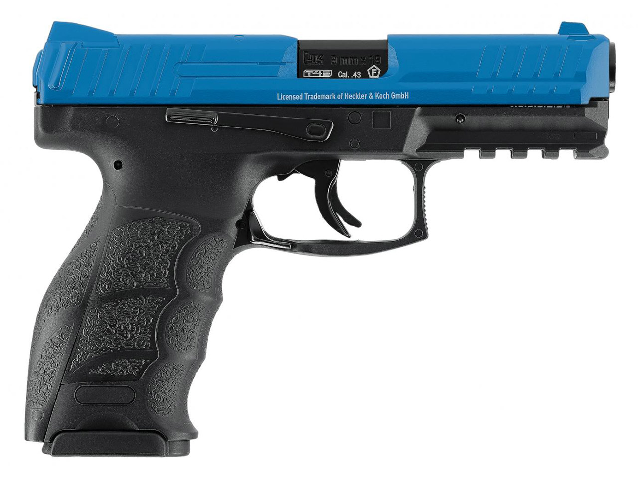 CO2 Pistole RAM Markierer Heckler & Koch SFP9 T4E blauer Schlitten für Gummi-, Pfeffer- und Farbkugeln Kaliber .43 (P18)