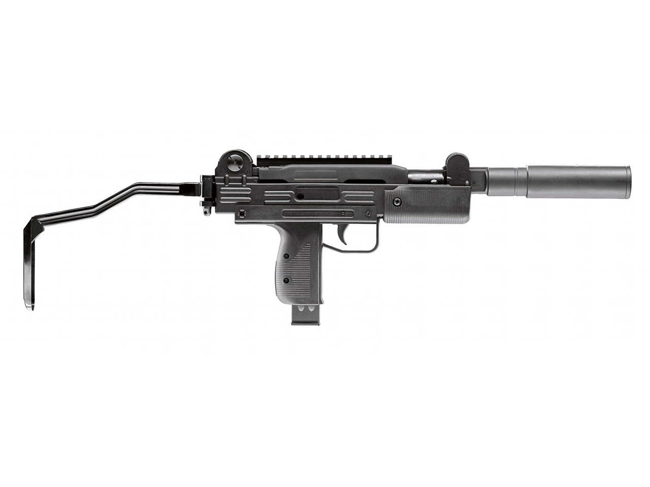 Knicklauf Luftpistole IWI Mini UZI Federdruck Klappschaft Kaliber 4,5 mm (P18)