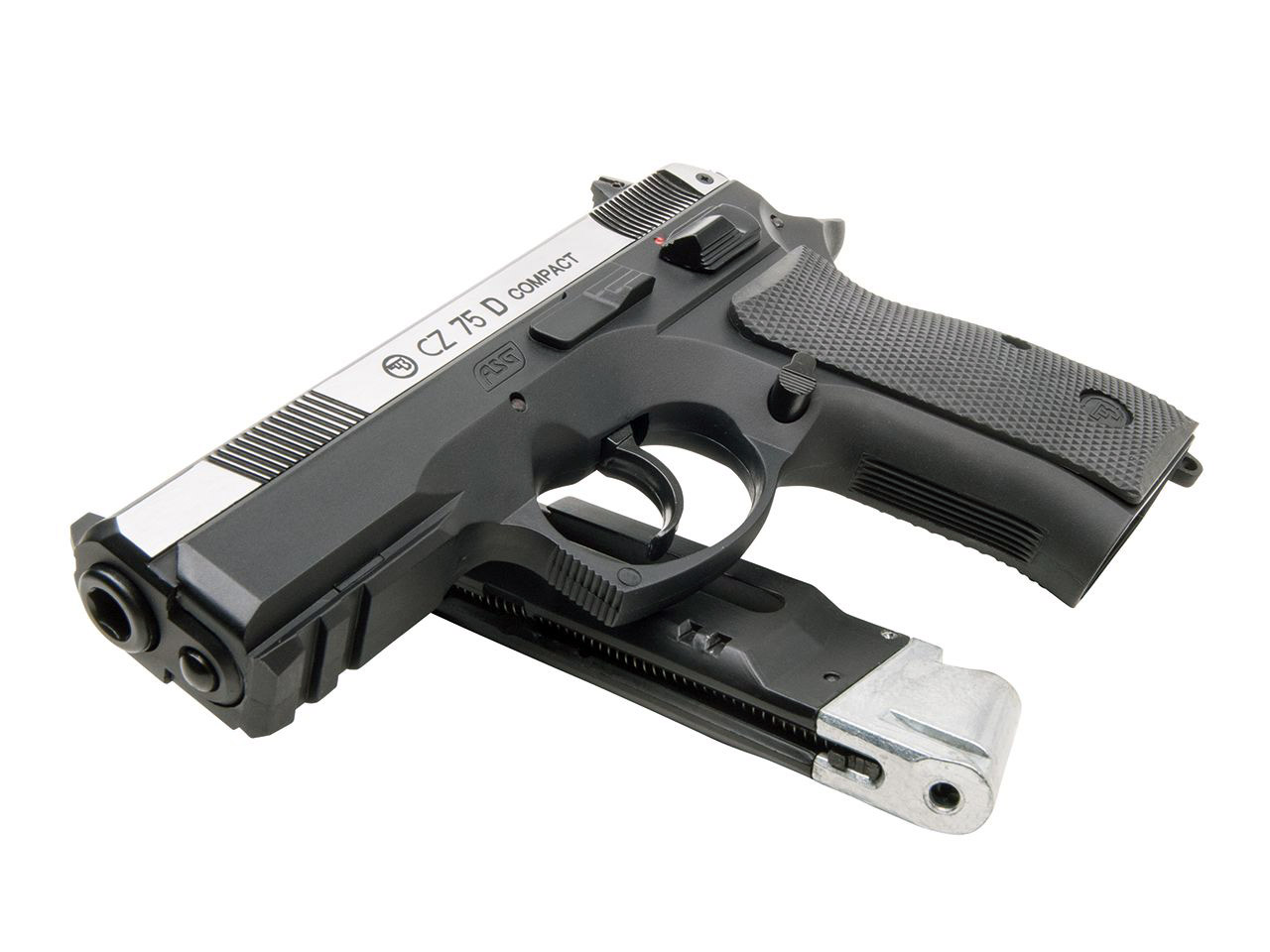 CO2 Pistole CZ 75D Compact Dual Tone bicolor Kaliber 4,5 mm BB (P18)