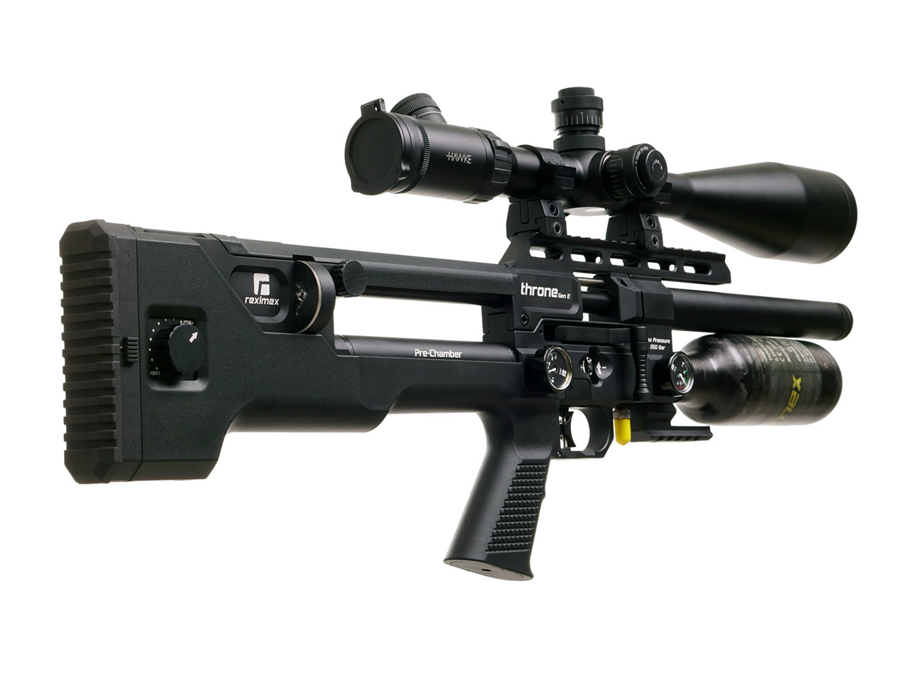 Pressluftgewehr Reximex Throne Gen2 Compact Kunststoffschaft Regulator Kaliber 4,5 mm (P18)