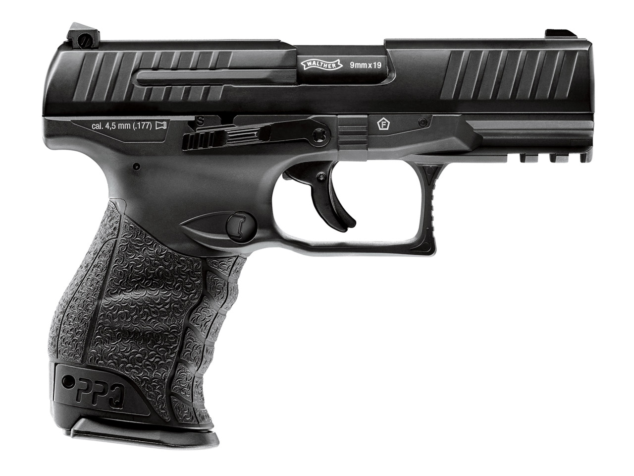 CO2 Pistole Walther PPQ M2 Blowback Metallschlitten Kaliber 4,5 mm Diabolo (P18)