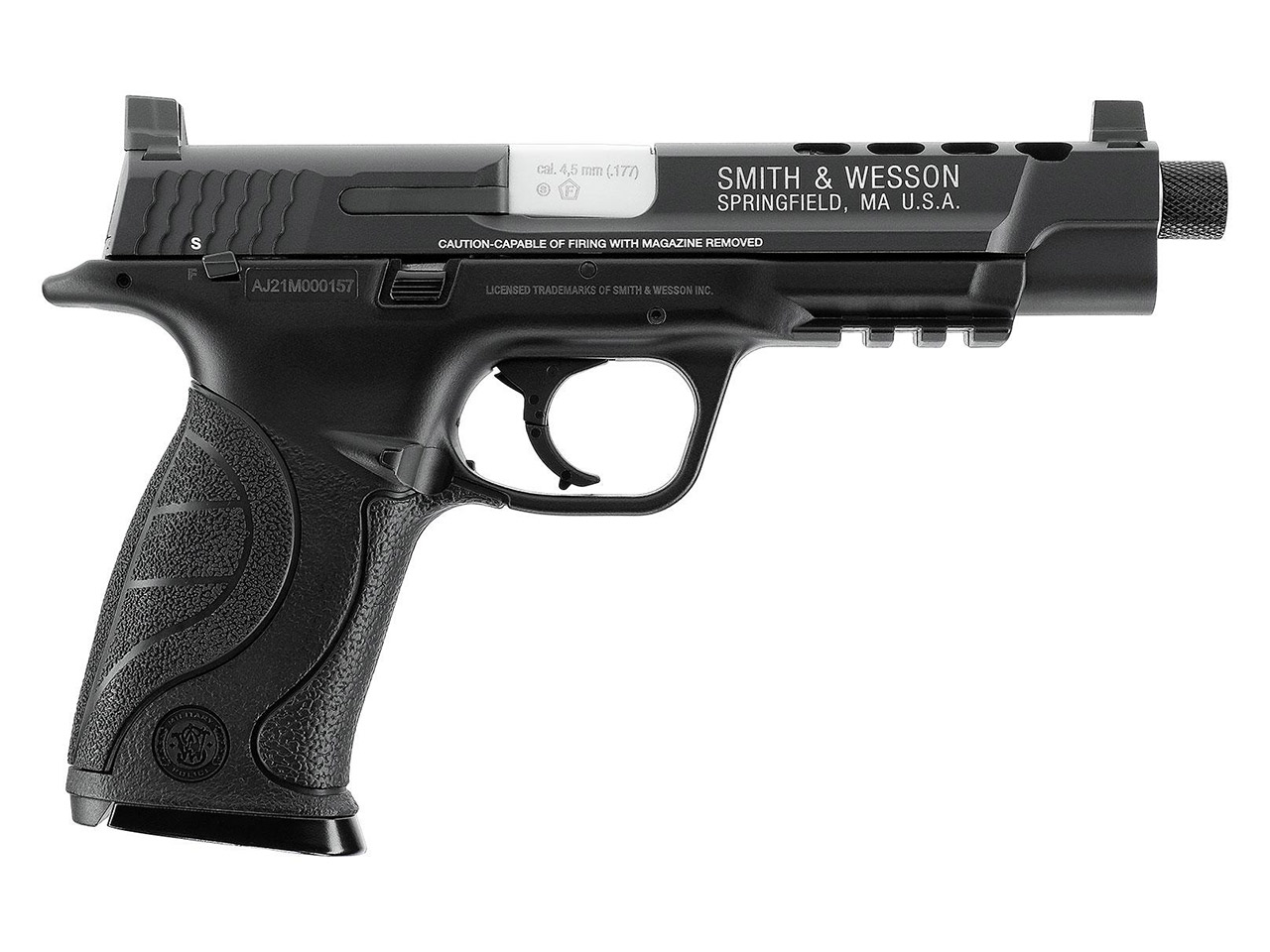 CO2 Pistole Smith & Wesson Performance Center Ported M&P9L Kaliber 4,5 mm BB (P18)