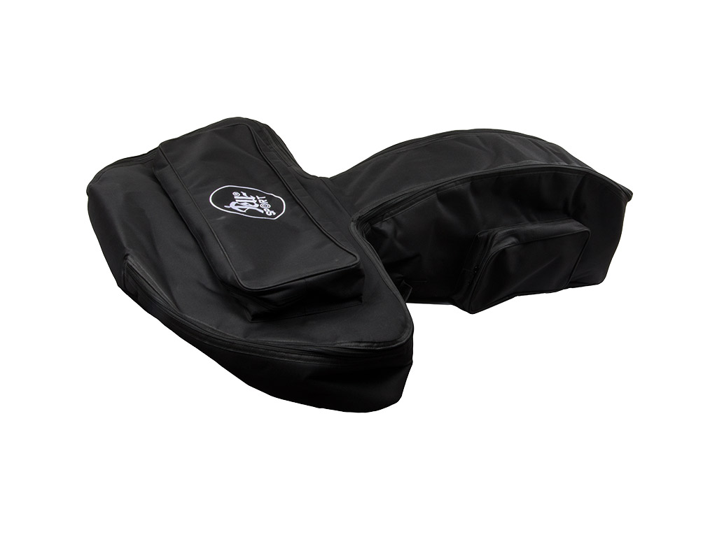 Armbrusttasche Transporttasche Tell Sport X-Black Cordura 99 x 84 cm schwarz 2 zusätzliche Aufsatztaschen