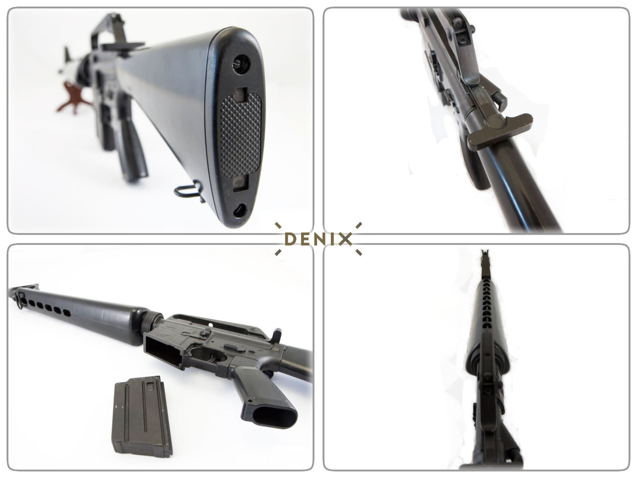 DENIX Deko-Sturmgewehr M16A1, 98 cm, detailgetreuer 1:1 Nachbau, voll beweglich