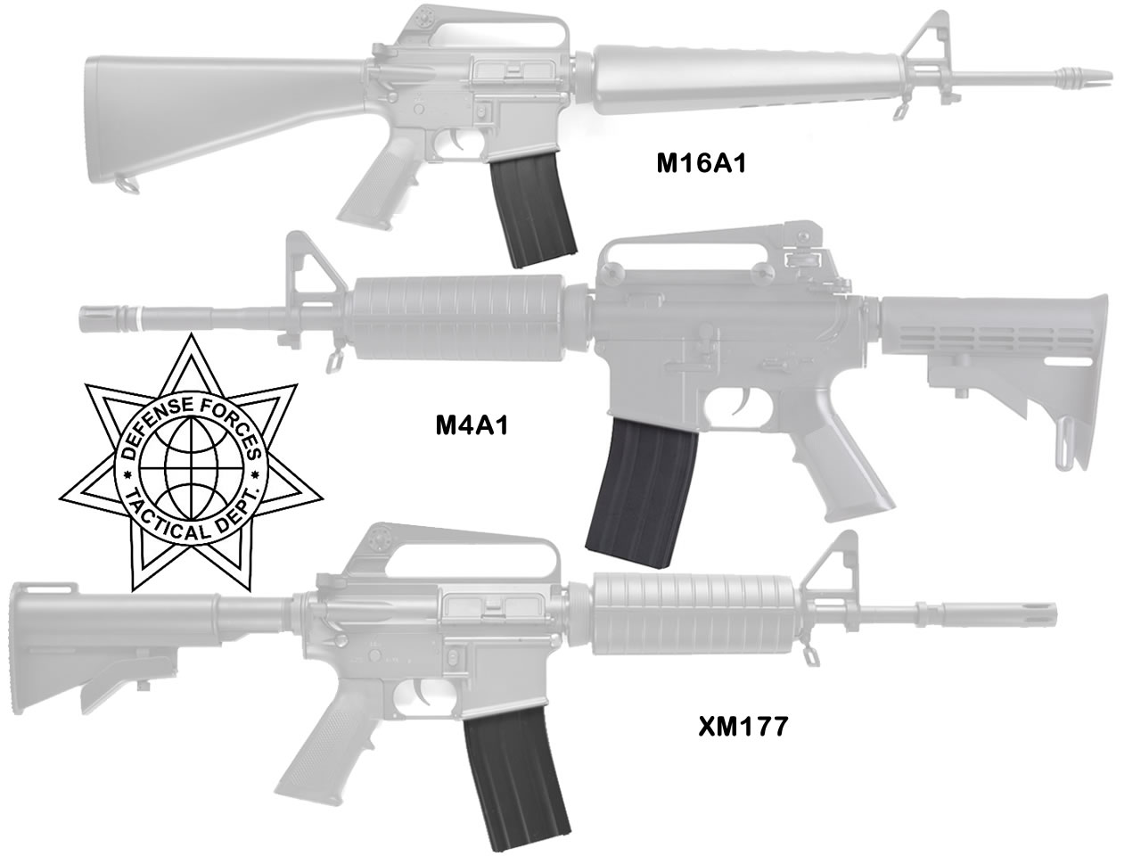 Ersatzmagazin für Defense Forces CO2 Gewehre M4A1 M16A1 XM177 Kaliber 4,5 mm BB 18 Schuss