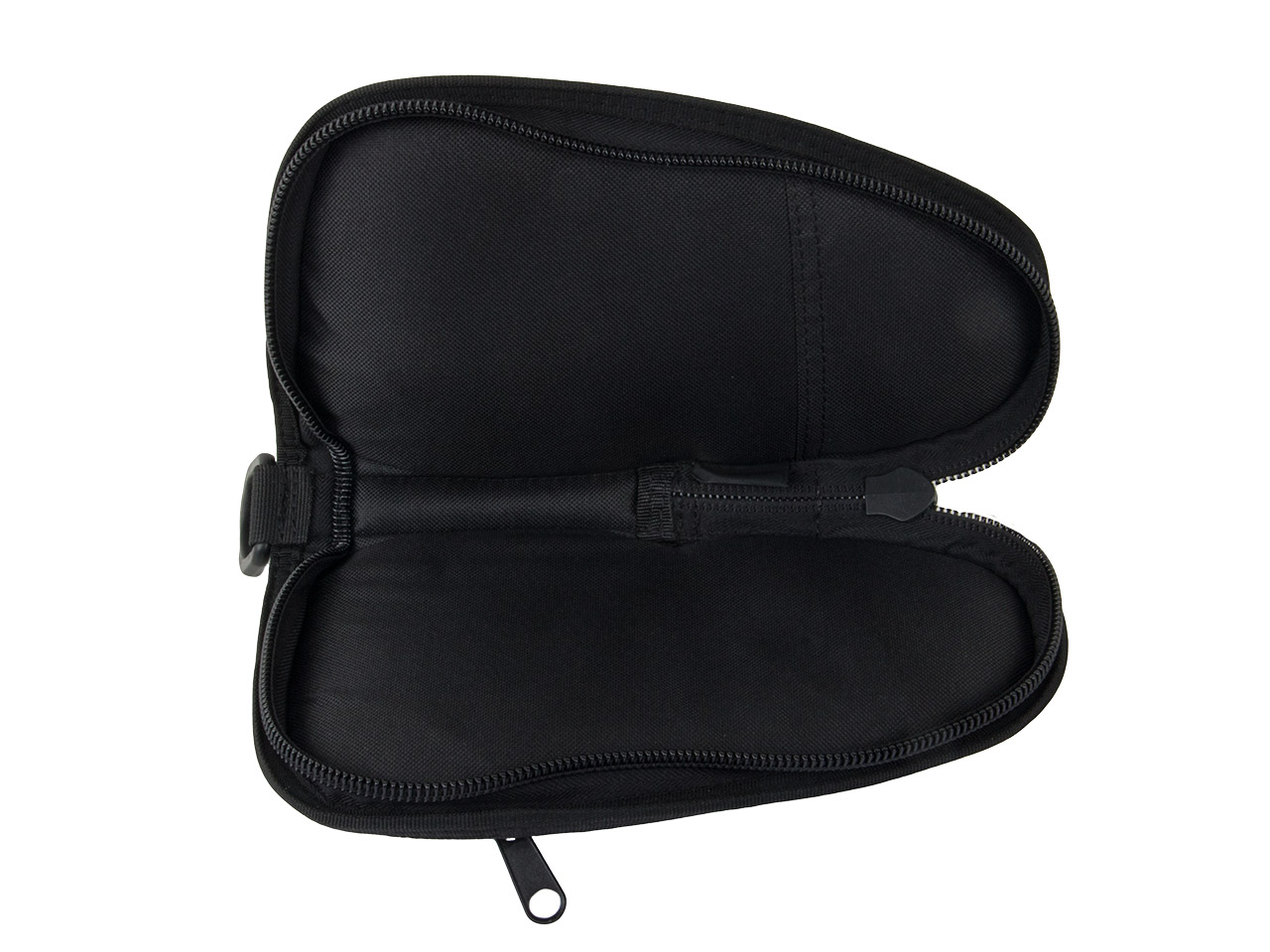 Pistolenfutteral Pistolentasche Transporttasche Coptex 21 x 11 cm abschließbar Außentasche für kleine Pistolen oder Revolver schwarz
