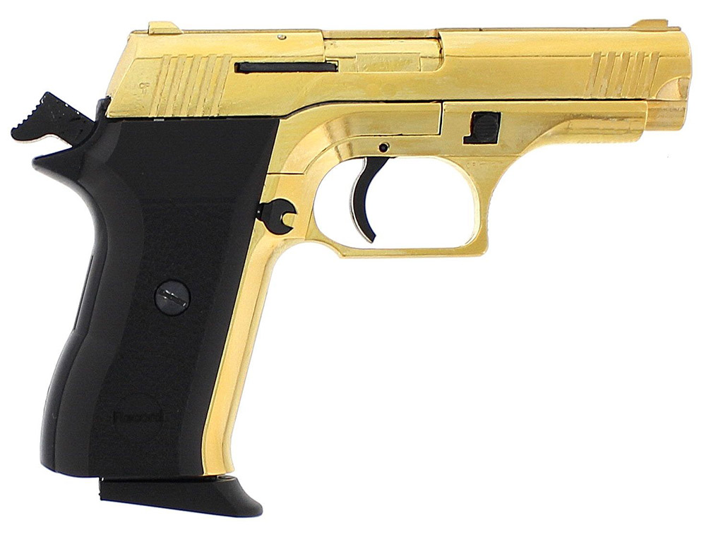 Schreckschuss Pistole Record 2015 Gold Kaliber 9 mm P.A.K. (P18)