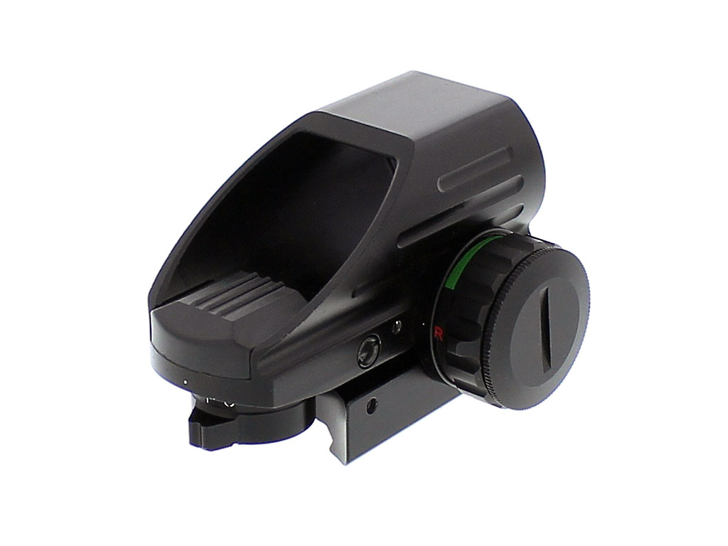 Leuchtpunktvisier Ares Arms Red Green Dot, 4 wählbare Absehen, stufenlose Helligkeitsregulierung, für 11 mm Prismenschiene