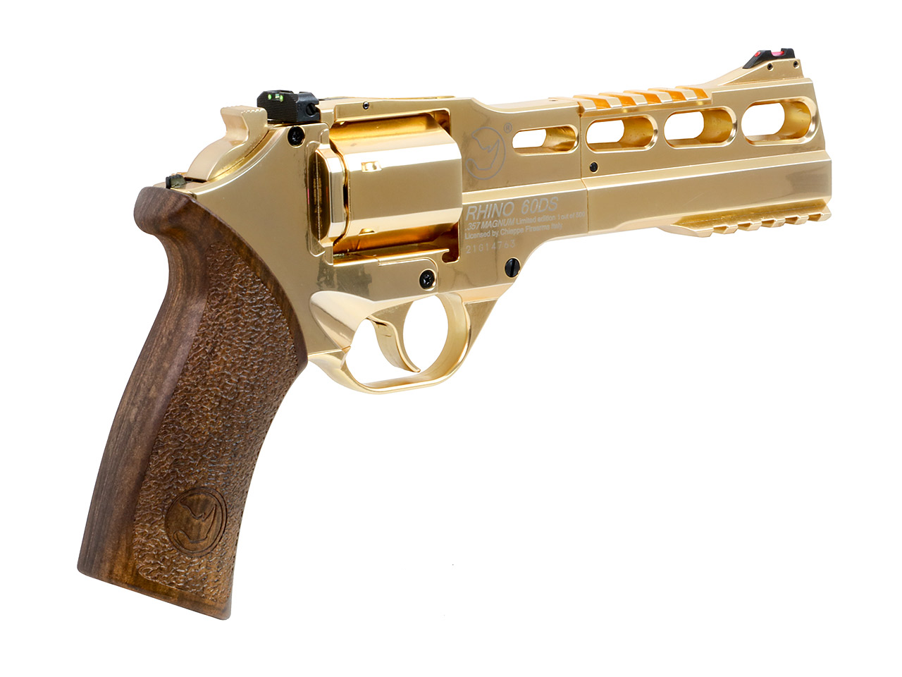CO2 Revolver Chiappa Rhino 60DS Limited Edition Gold Vollmetall Kaliber 4,5 mm BB (P18)