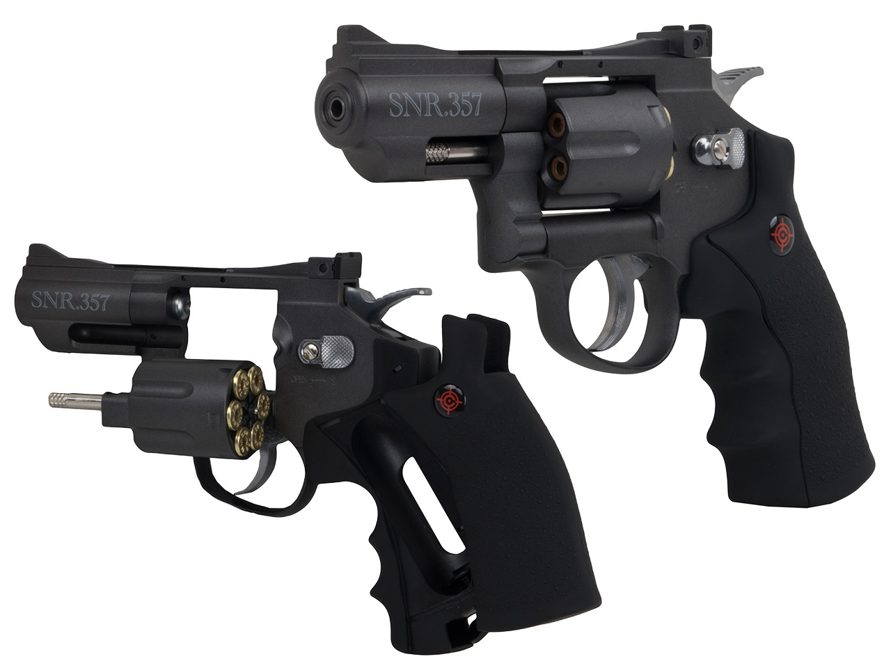 CO2 Revolver Crosman SNR.357 Snub Nose Kaliber 4,5 mm BB und Diabolo (P18)