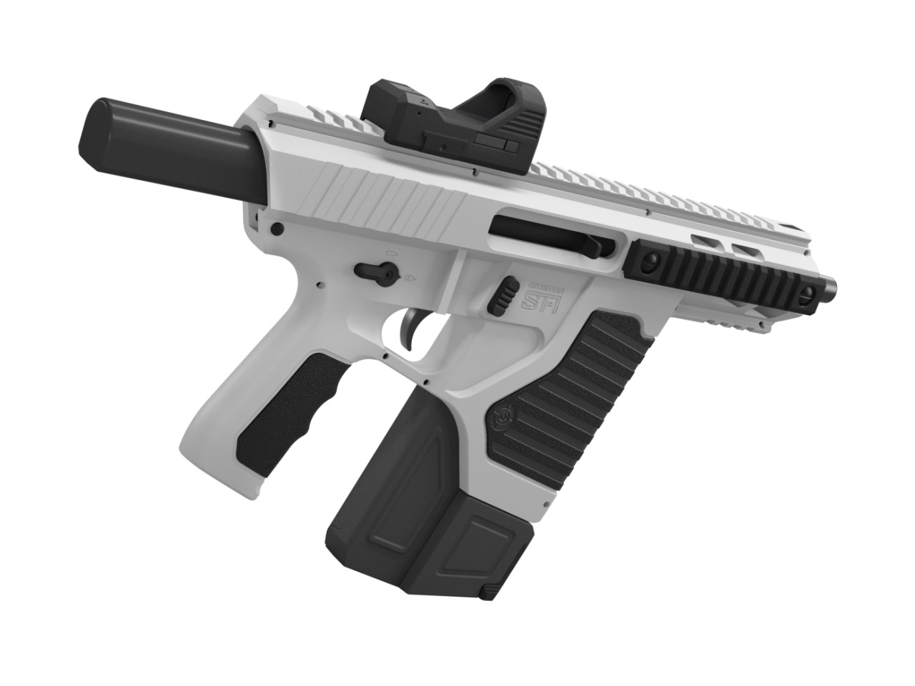 CO2 Gewehr und Pistole Crosman ST-1 weißer Kunststoffschaft Kaliber 4,5 mm BB (P18)