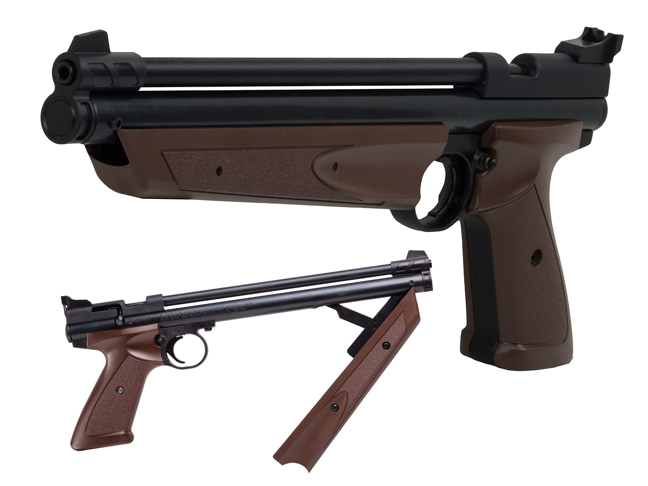 Pneumatik Pistole Crosman 1377 braun Kaliber 4,5 mm (P18)