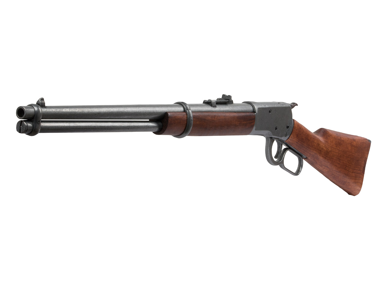 Deko Westerngewehr Winchester Carabiner Mod. 92 voll beweglich Länge 94 cm grau