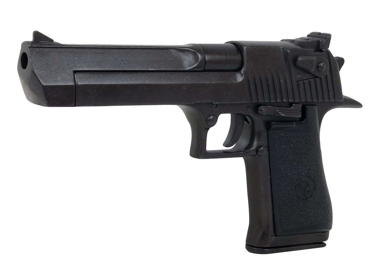 Denix Deko Halbautomatische Pistole Großwaffe Israel 1982 Länge 27 cm schwarz Kunststoffgriffe