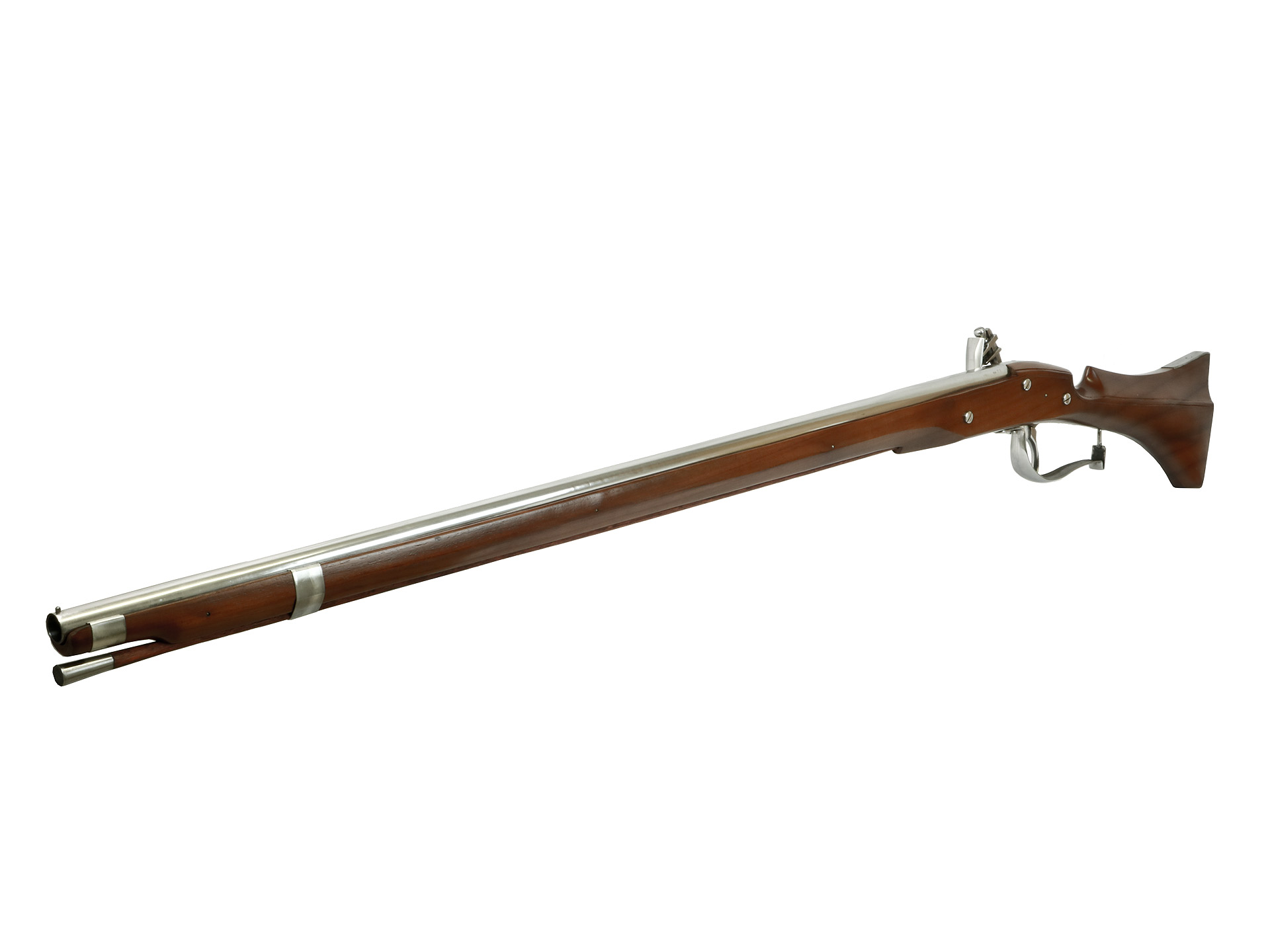 Vorderlader Steinschlossgewehr English Lock Fishtail Fowler Muskete, Kaliber .75 bzw. 19 mm (P18)