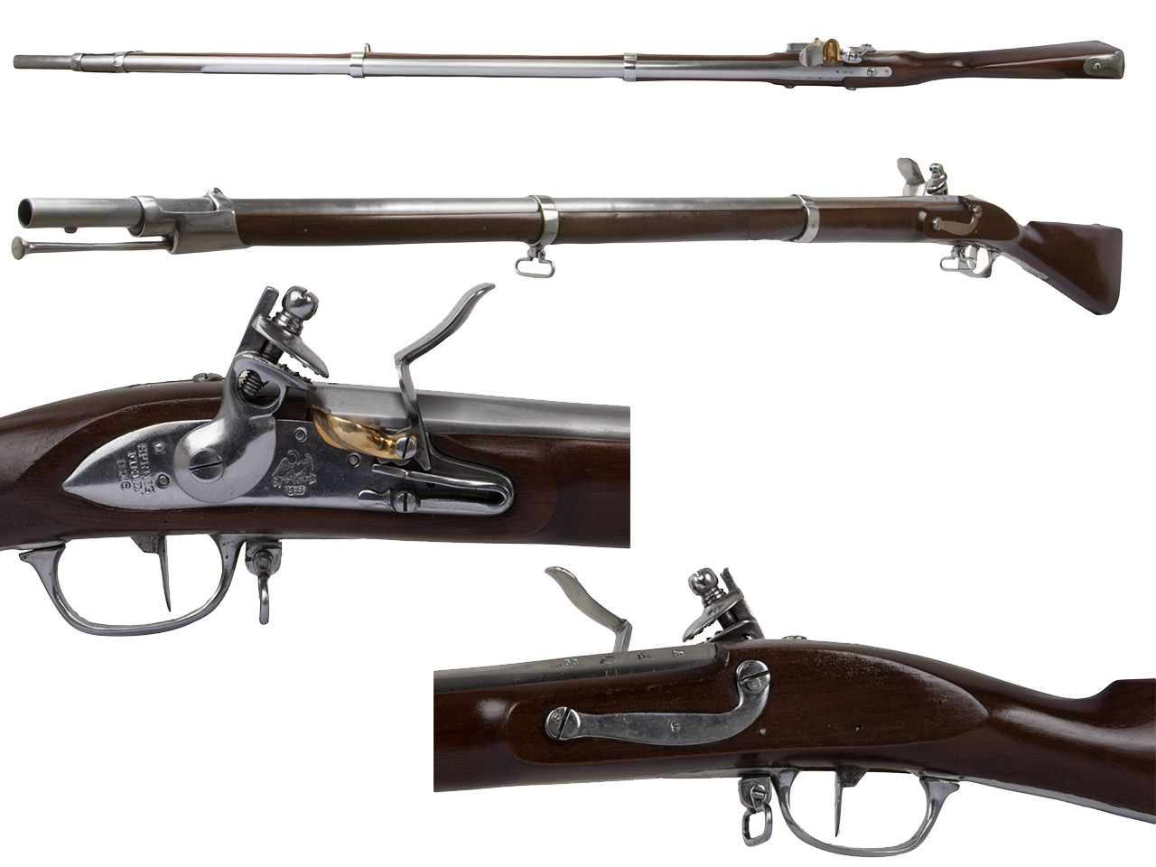 Vorderlader Steinschlossgewehr Muskete Springfield 1816 Kaliber .69  bzw. 17,5 mm (P18)