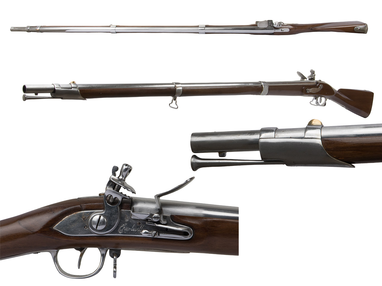 Steinschlossmuskete Charleville 1766 French Marine oder Naval Musket Kaliber .69 bzw. 17,5 mm (P18)