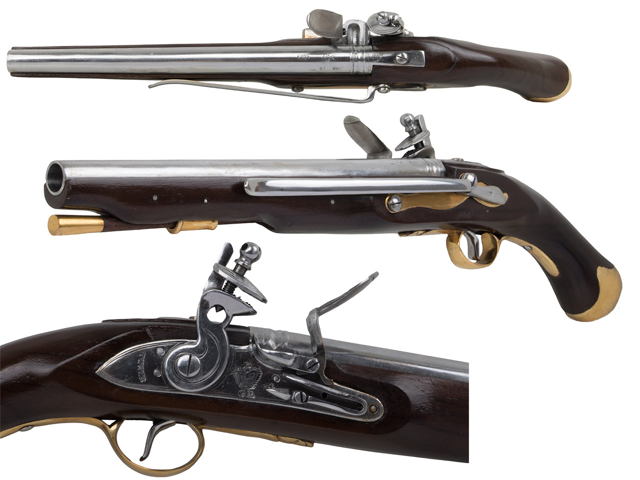 Vorderlader Steinschlosspistole British Royal Navy Sea Service Pistol Pattern 1756 Kaliber .62 bzw. 15,8 mm (P18)