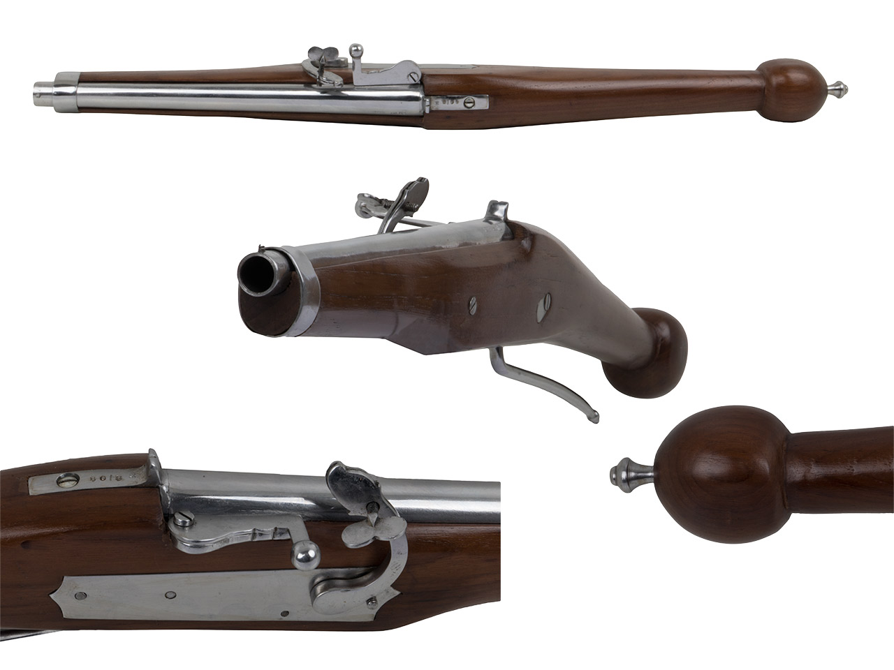 Vorderlader Luntenschlosspistole Matchlook Pistole Kaliber .63 bzw. 16 mm (P18)