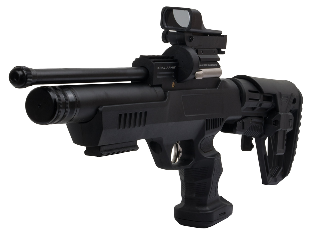 Pressluftpistole Kral Arms Puncher NP-01 mit Hinterschaft Kaliber 5,5 mm (P18)