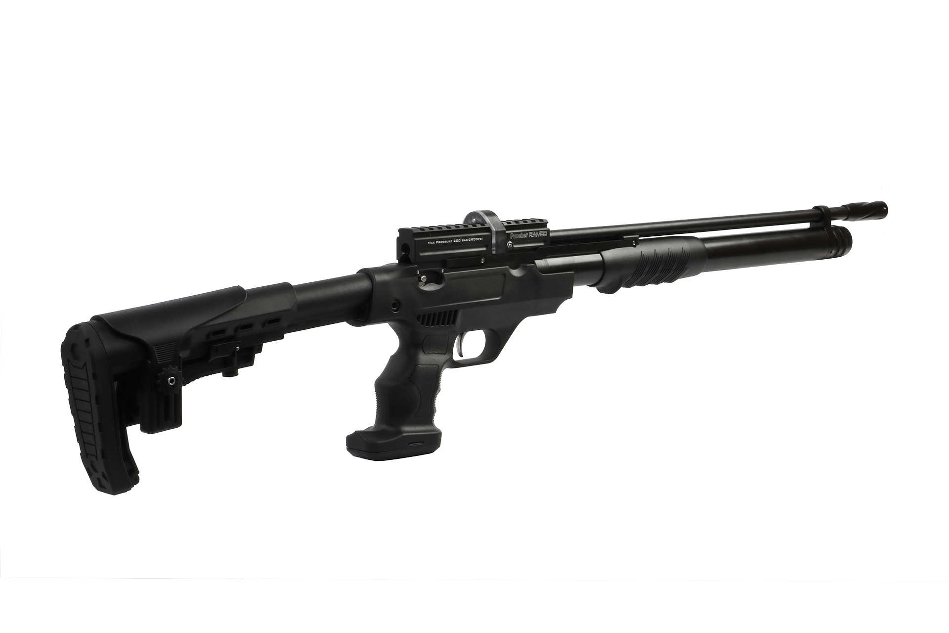 Pressluftgewehr Kral Arms Puncher Rambo, Pumpgun, 2 Magazine, Kaliber 4,5 mm (P18)