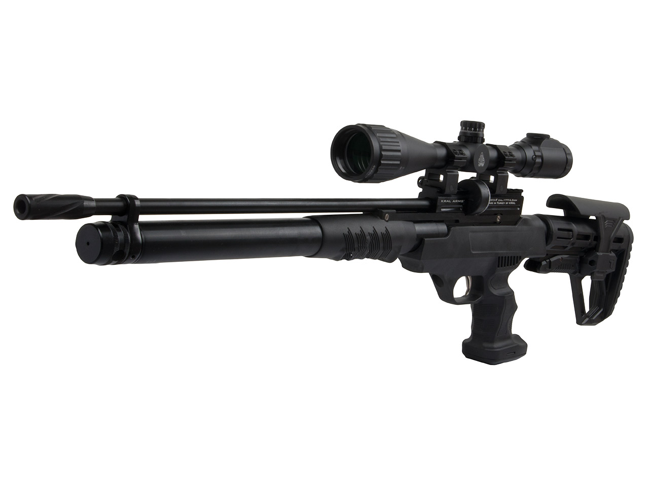 Pressluftgewehr Kral Arms Puncher Rambo Pumpgun Kunststoffschaft Kaliber 5,5 mm (P18)