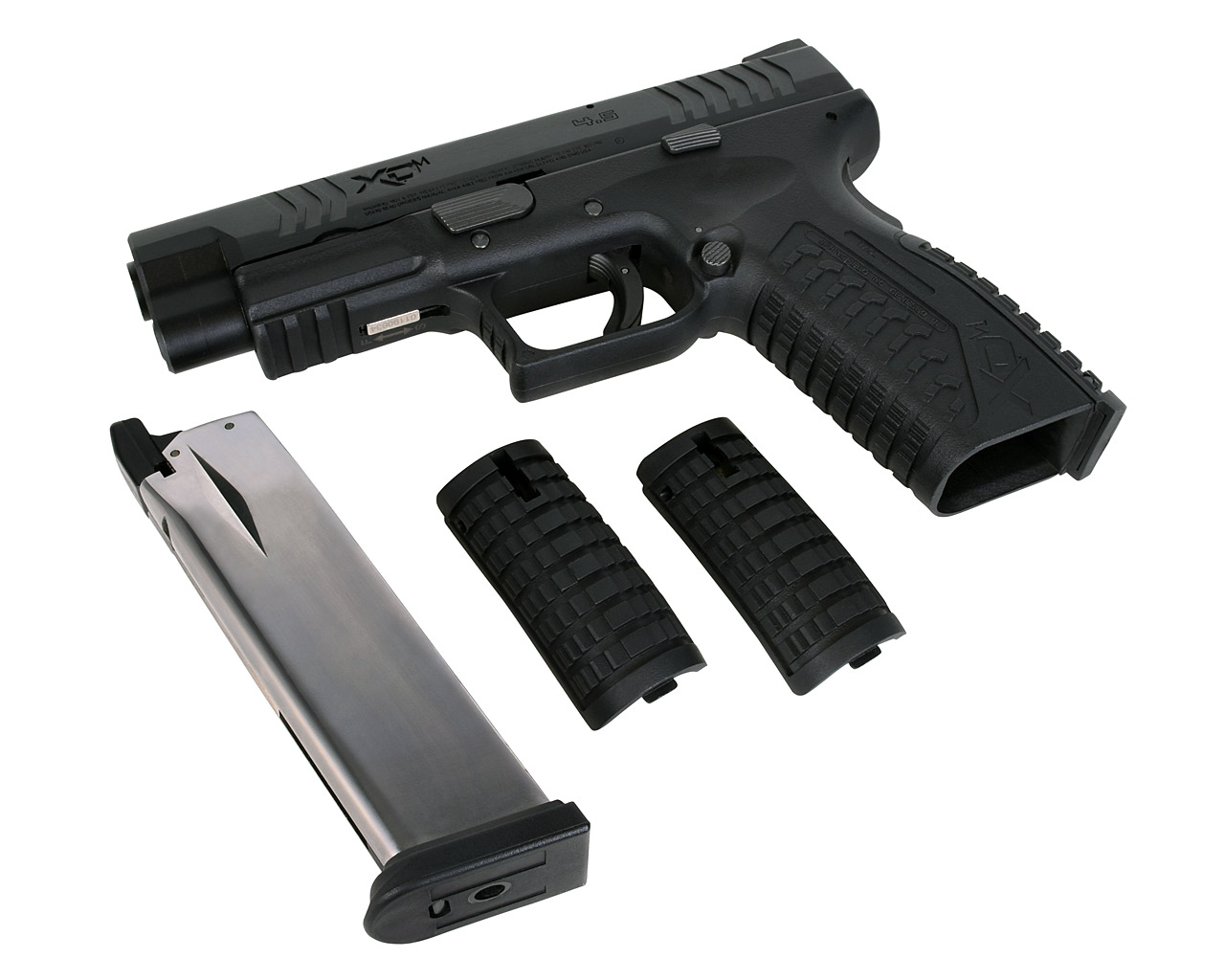 B-Ware CO2 Pistole Springfield XDM 4.5 Zoll Full-Size Blowback schwarz Kaliber 4,5 mm BB (P18)