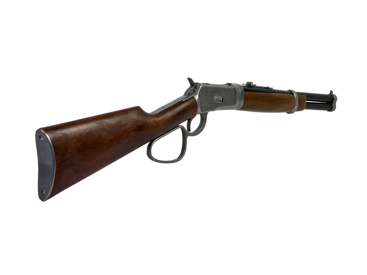 Deko Westerngewehr Kolser Winchester Mod. 92 Carbine USA 1892 realistisches Repetieren mit Hülsenauswurf Länge 82 cm altgrau